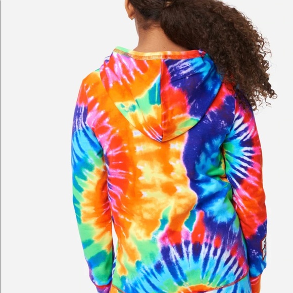 NWt 5 6 fruit loops rainbow tie dye hoodie pelican bird toucan sam Kelloggs fall - Picture 5 of 6